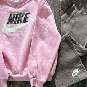 Nike Pink and Brown Kids Matching Set